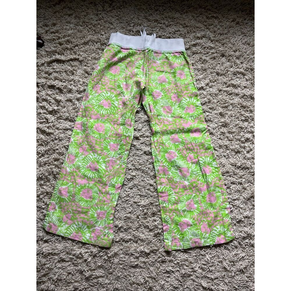 Lilly Pulitzer The Beach Pant Cabana Pink SunnySide Lions Small - Picture 9 of 12